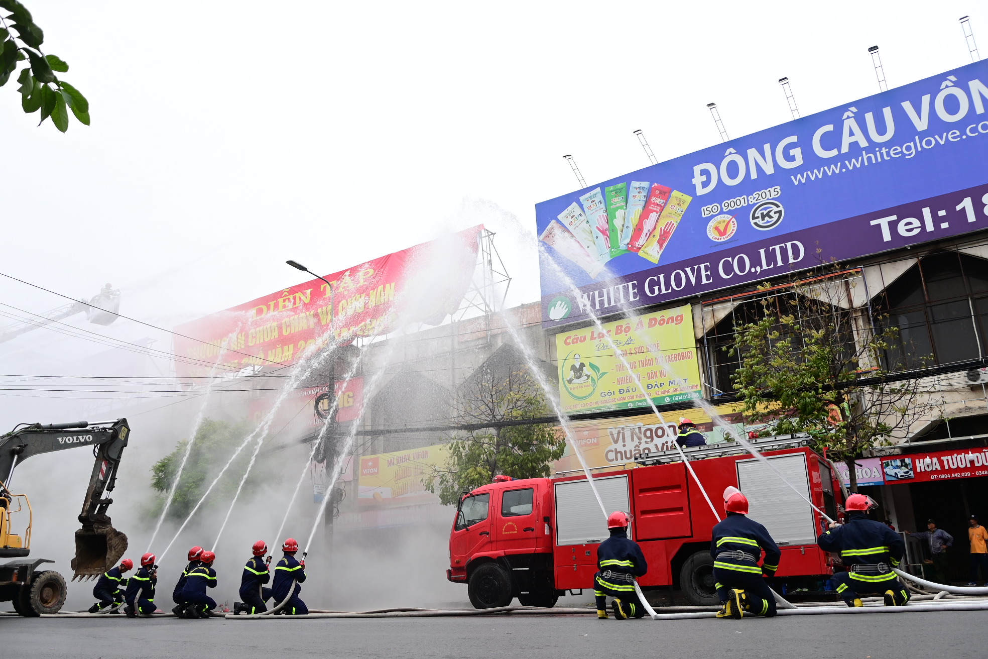 Diễn tập phương án chữa cháy và cứu nạn, cứu hộ năm 2023 phối hợp nhiều lực lượng sẽ diễn ra vào sáng ngày 16-11 tại chợ An Dương (Lê Chân)